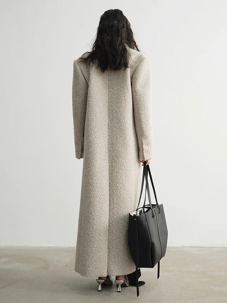 Long Sleeve Coat - Beige