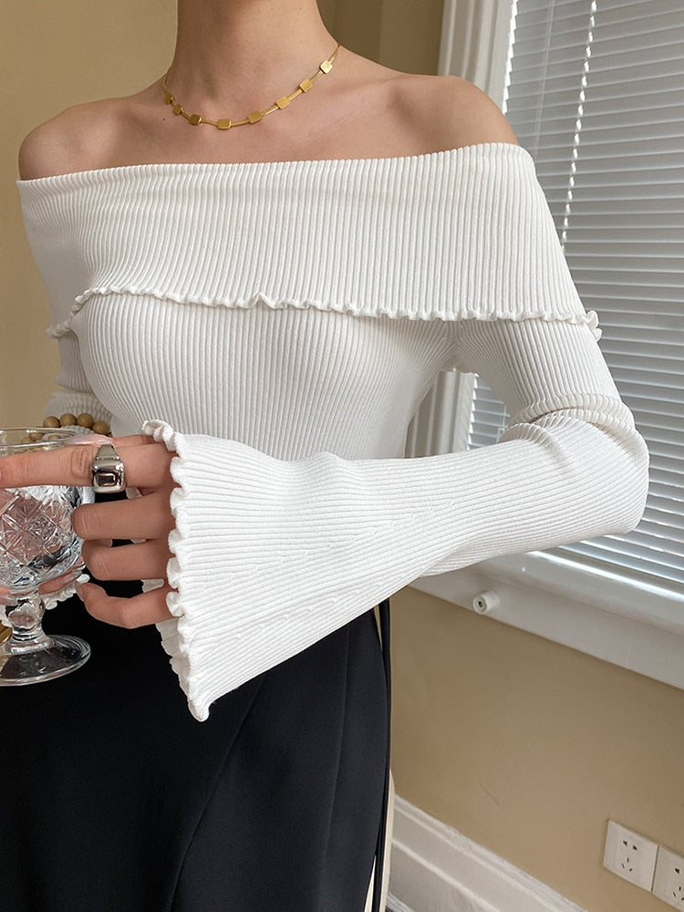 Knitting Sweaters Off shoulder