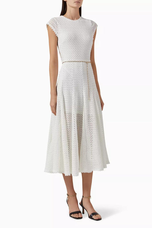 White Mid-Length Dress