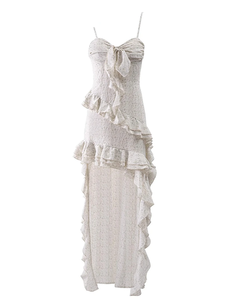 Ruffles Dresses Sleeveless