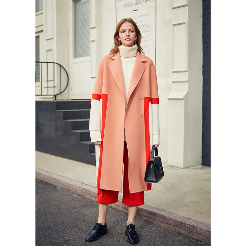 woolen coat - Pink