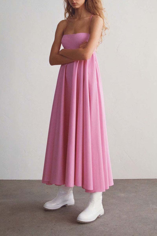 Sleeveless Maxi Dress Pink