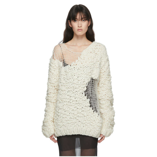 knitting Sweater - Black | White