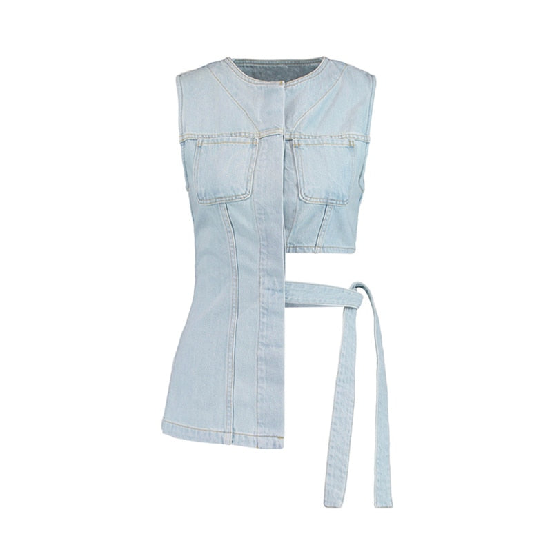 Denim Vest For WomenSleeveless