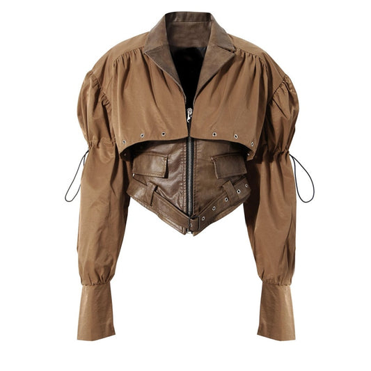 Leather Jacket - Brown