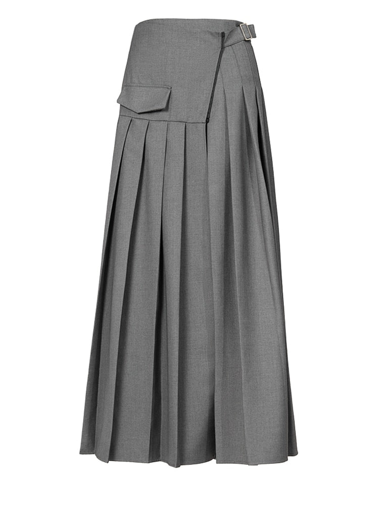 High Waist Long Skirt