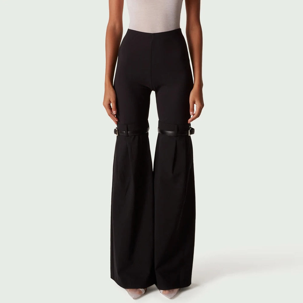 High Waist Trousers Black