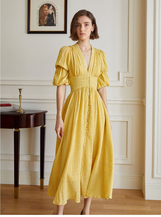 Spring Dress - YELLOW