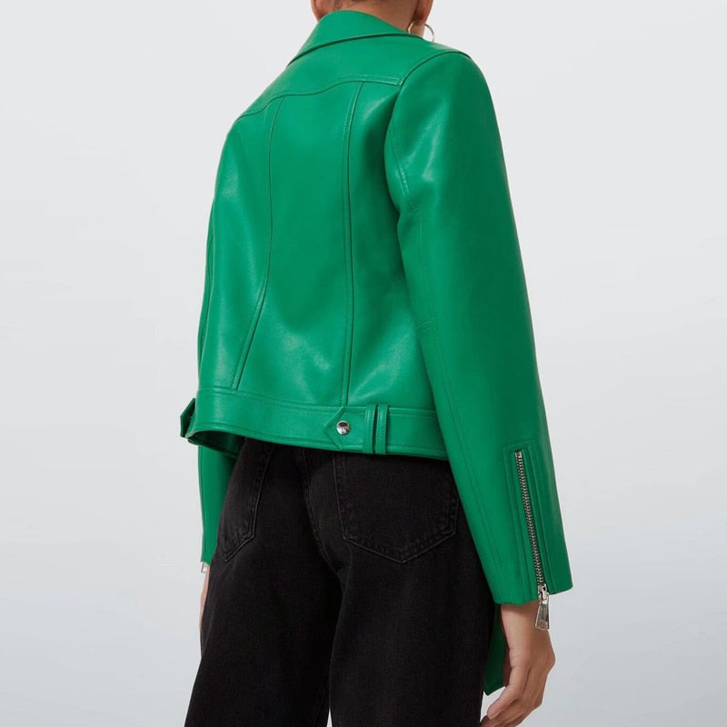 Leather jacket - Green