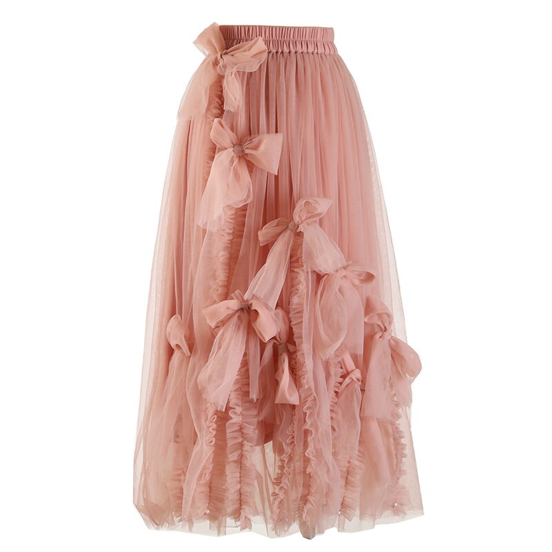 High Waist Ruffles Skirt