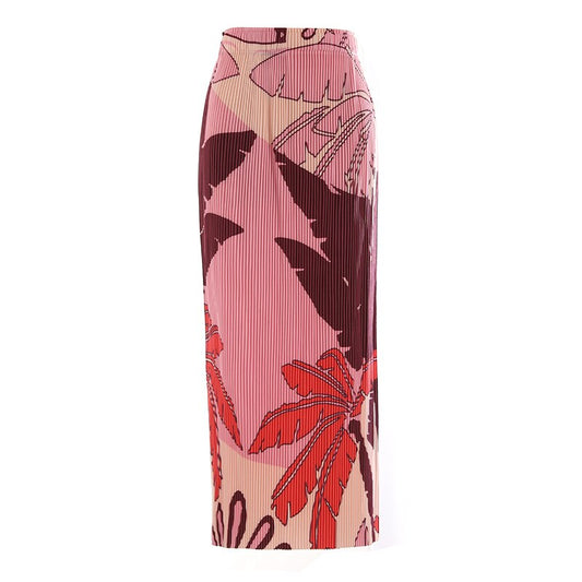 High Waist Printed Long Skirt