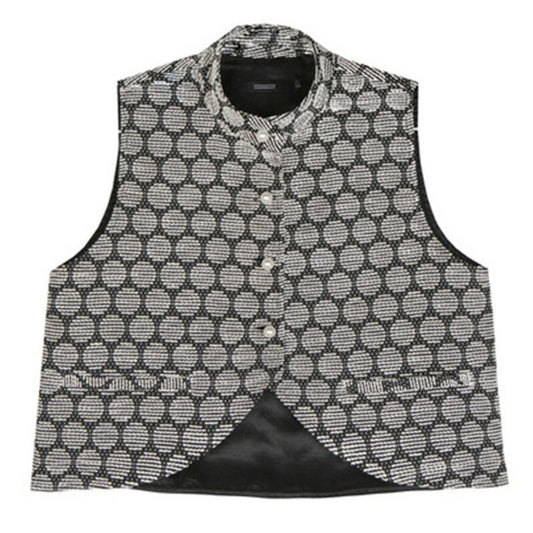 Black Dot Vest  - Black