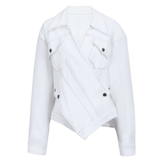 Loose Fit Jacket - White